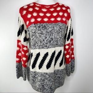 Vintage 80s Oversized Sweater Acrylic Angora